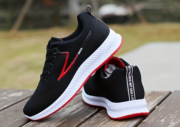 mens lace up sneakers athletic shoes lightweight and breathable running basketball workout gym details 10