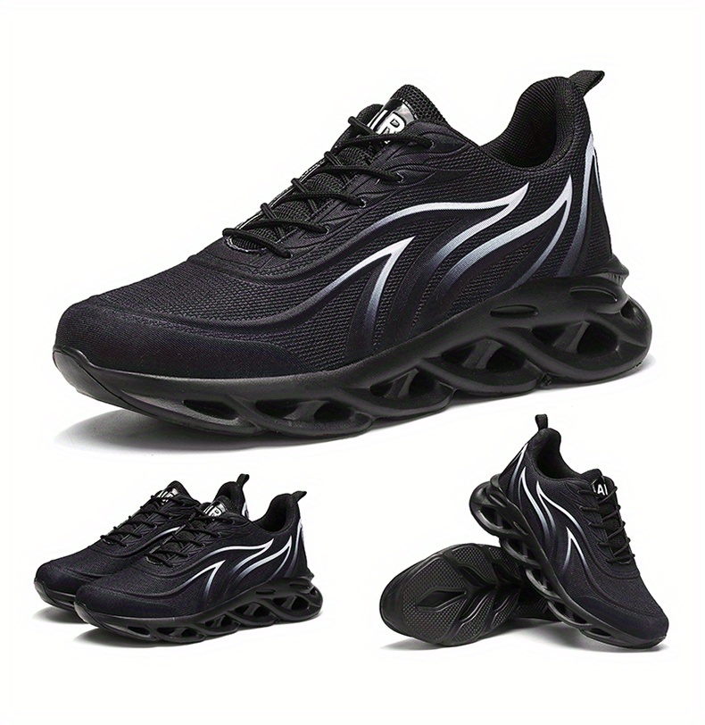 athletic shoes, mens lace up blade sneakers athletic shoes lightweight and breathable running basketball workout gym details 13