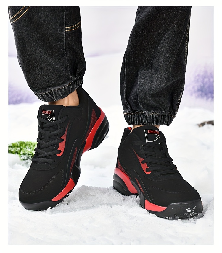 mens outdoor lace up chunky sneakers athletic shoes shock absorbing and breathable details 16