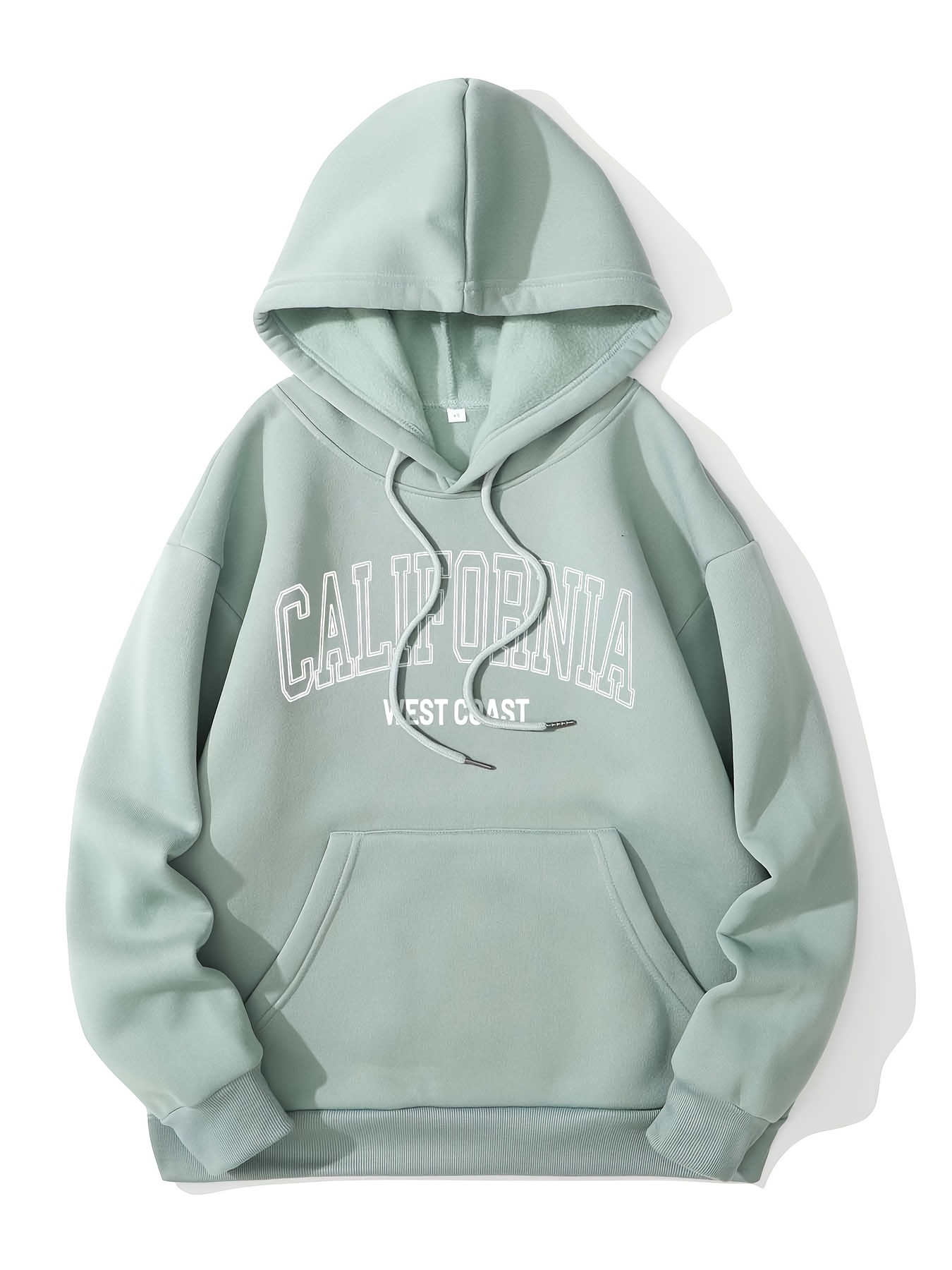 california print hoodie casual pocket long sleeve drawstring hoodies sweatshirt womens clothing details 15